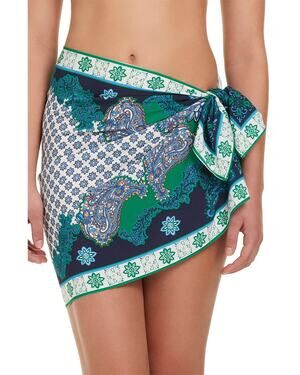 Red Carter Pareo Cover Up Multi OS 2737